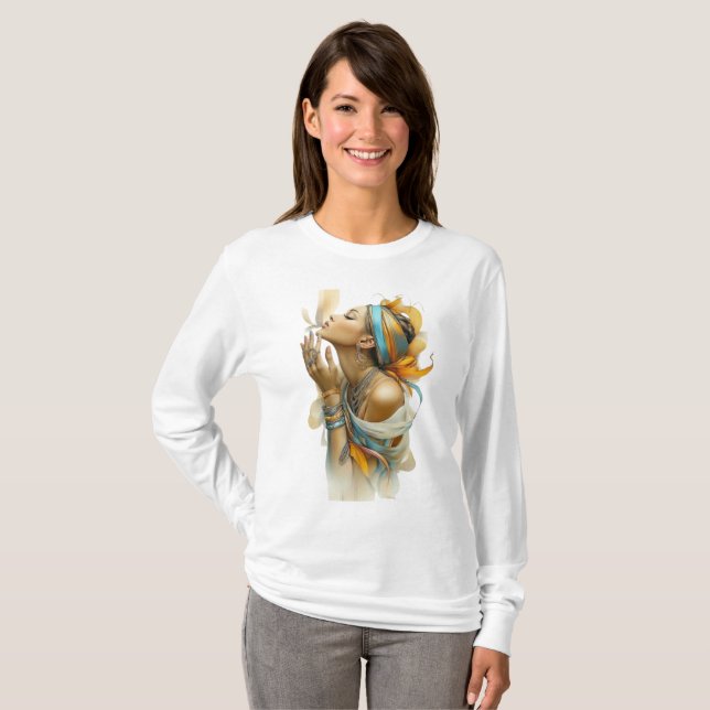 inspiring women with an engaging nature t shirt (Hel framsida)