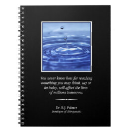 Inspiron Palmer Quote Chiropraktic bärbar dator Anteckningsbok Med Spiral