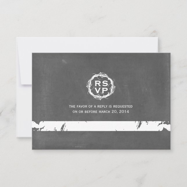 Inspiterad Bröllop OSA för vintage-kalkkort (Framsida)