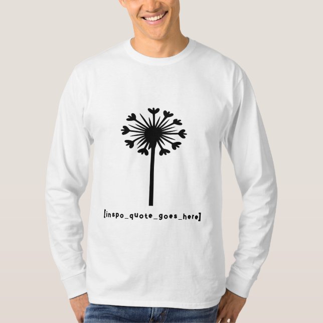 Inspo Quote Goes here-långärmad T Shirt (Framsida)