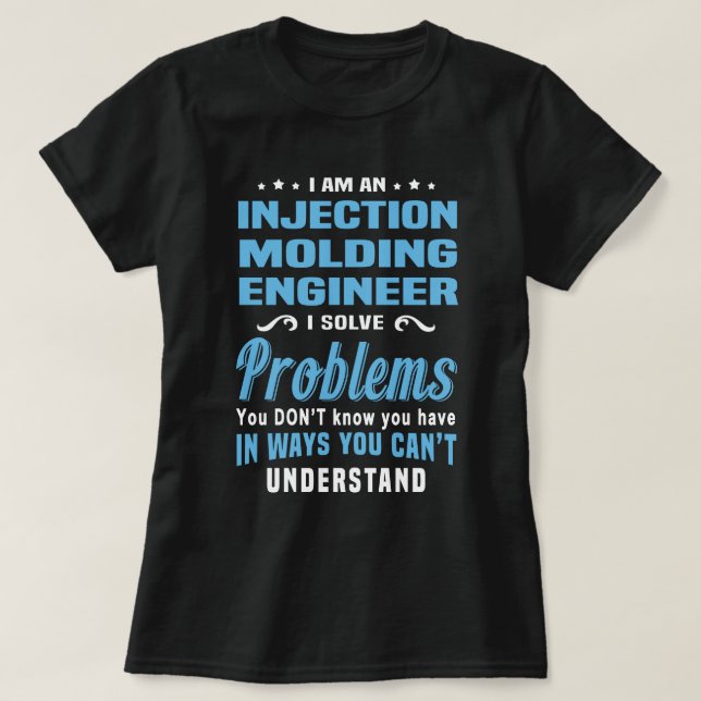 Insprutningsformning Ingenjör T Shirt (Design framsida)