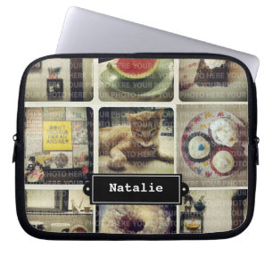 Insta Collage Electronics Bag Laptop Fodral