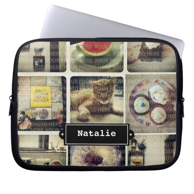Insta Collage Electronics Bag Laptop Fodral (Framsidan)