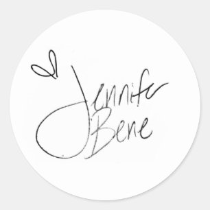 Insta-Häfte från Jennifer Bene Runt Klistermärke