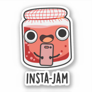 Insta-sylt Funny Social Media Sylt Pun Klistermärken