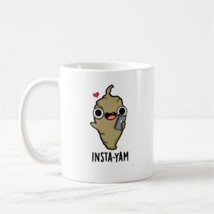 Insta-yam Funny Social Media Veggie Pun Kaffemugg