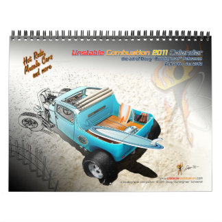 Instabil hot rodkalender för förbränning 2011 kalender