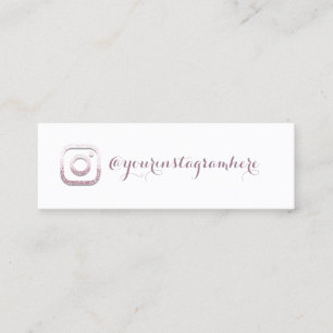 Instagra Social Media Logotyp Event Glitter Möhipp Mini Visitkort