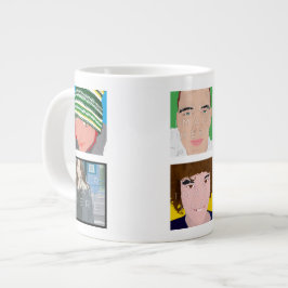 Instagram 6-Photo Personlig Anpassningsbar Jumbo M Mugg