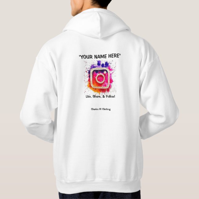 Instagram Advertising Hoodie (Baksida)