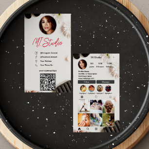 Instagram Affärskort, Influencer, Esthetician Visitkort