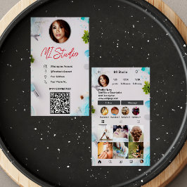 Instagram Affärskort, Influencer, Esthetician Visitkort