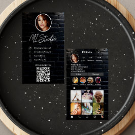Instagram Affärskort, Influencer, Esthetician Visitkort