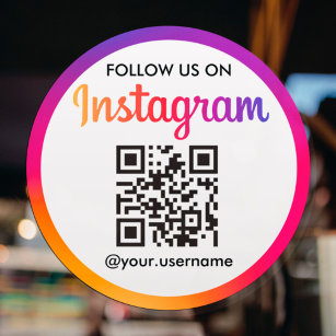 Instagram Business QR-kod Klistermärken