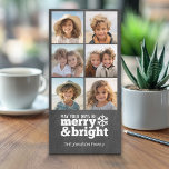 Instagram Chalkboard 6 Photo Collage Julkort<br><div class="desc">Må era dagar vara Merry och Bright! En enkel och modern design som framhäver dina foton. Det här provet användor Earlybird Ramar. Om du har problem med bild eller text klickar du på anpassningsknappen så att du kan flytta runt sak och göra ändringar.</div>