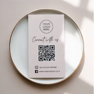 Instagram Facebook QR-kod Sociala medier Rosenskär Visitkort