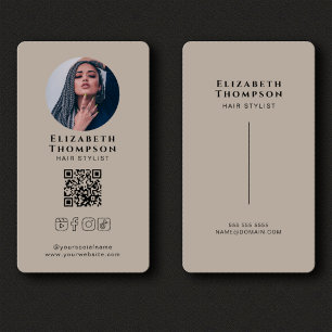 Instagram Facebook TikTok Social Media QR-kod Visitkort
