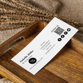 Instagram Följ oss Qr-kod - Främjande modern Litet Visitkort