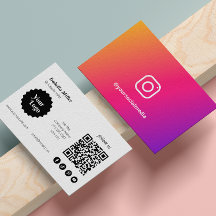 Instagram Följ oss Qr-kod - Främjande modern