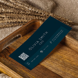 Instagram Följ oss Qr-kod Modern minimalist Litet Visitkort