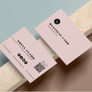 Instagram Följ USA QR-kodens Rosa och svart Visitkort