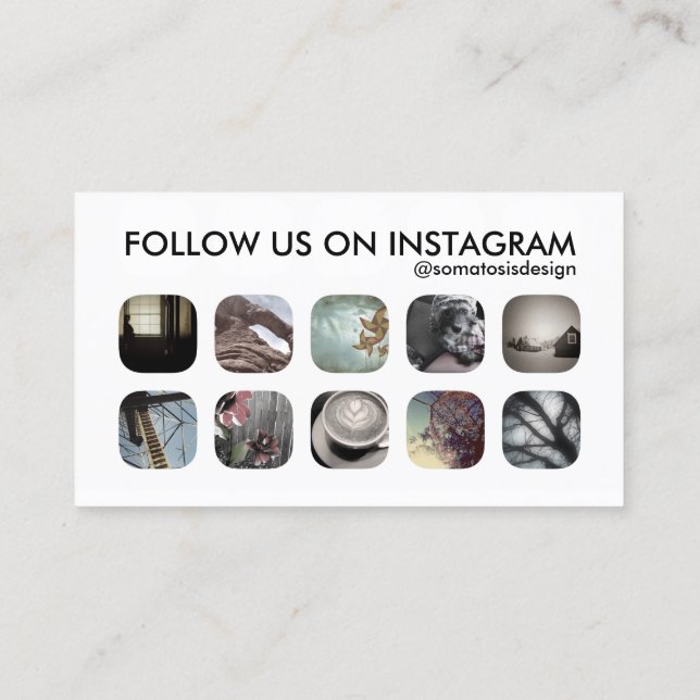 instagram-följare visitkort (Baksida)