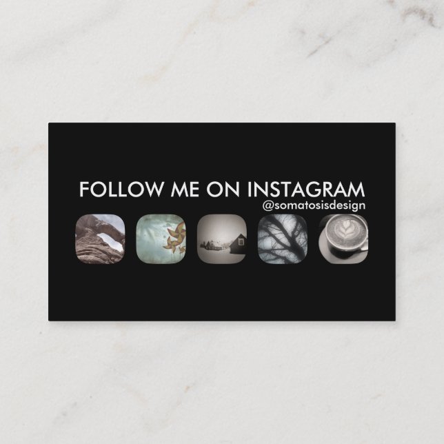 instagram-följare visitkort (Baksida)