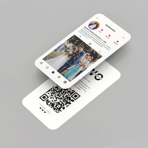 Instagram för aktivitetsdekaler för modern Bröllop Visitkort