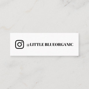 Instagram-företagskort   Ditt Instagram-namn Mini Visitkort