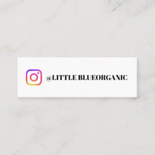 Instagram-företagskort   Ditt Instagram-namn Mini Visitkort