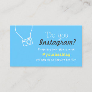 Instagram Foto Hashtag Bröllop Infoga kort