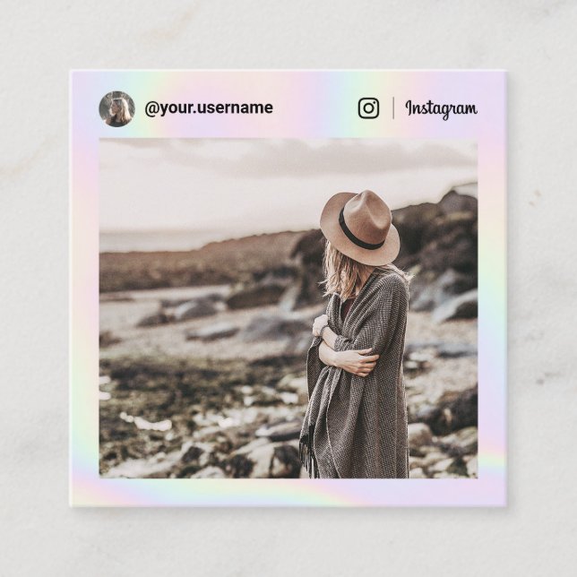 Instagram-foto-social-medieflografiskt regnbåge (Framsida)