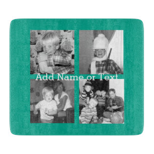 Instagram fotoCollage med 4 bilder - smaragd