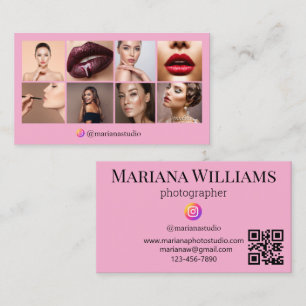 instagram-fotografi 8 foton qr-rosa visitkort