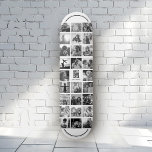 Instagram-fotokollage för Trendiget Best Pappa någ Mini Skateboard Bräda 18,5 Cm<br><div class="desc">Modern Instagram Photo Collage för bästa Pappa någonsin! Anpassa med foton från din anpassningsbar-familj och meddelanden till namn och gör detta till den kallaste Fars dag- eller födelsedagspresenten någonsin! Den här designen är svart och vit. För färg,  se https://www.zazzle.com/best_dad_ever_cool_trendy_instagram_photo_collage_skateboard-186830258857925000</div>