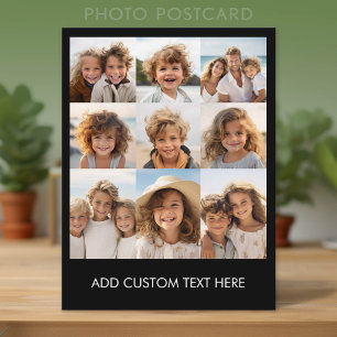 Instagram-fotokollage med 9 bilder vykort