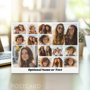 Instagram-fotokollage - Upp till 14 bilder Vykort