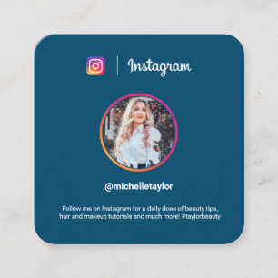 Instagram-fotot trendig social-media modern blått
