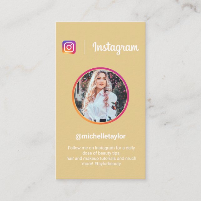 Instagram-fotot trendig social mediets moderna gul (Framsida)