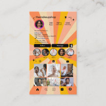 Instagram Groovy Retro Boho QR-kod Sociala Medier