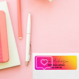 Instagram Influencer Returetiketter Returadress Etikett