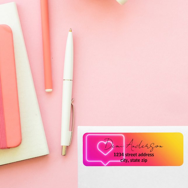 Instagram Influencer Returetiketter Returadress Etikett (Skapare uppladdad)