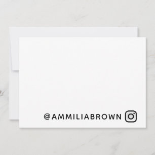 Instagram-Logotyp Anpassningsbarnas användarnamn Anteckningskort