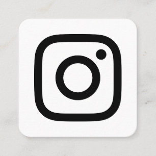 Instagram logotyp social, svart och vit promo