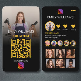 Instagram-mall Social Media QR-kod för media Visitkort
