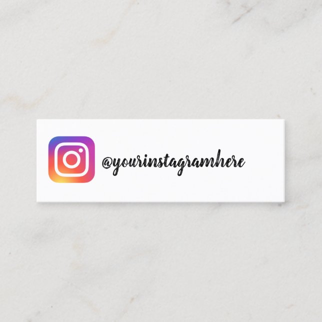 instagram mini visitkort (Framsida)
