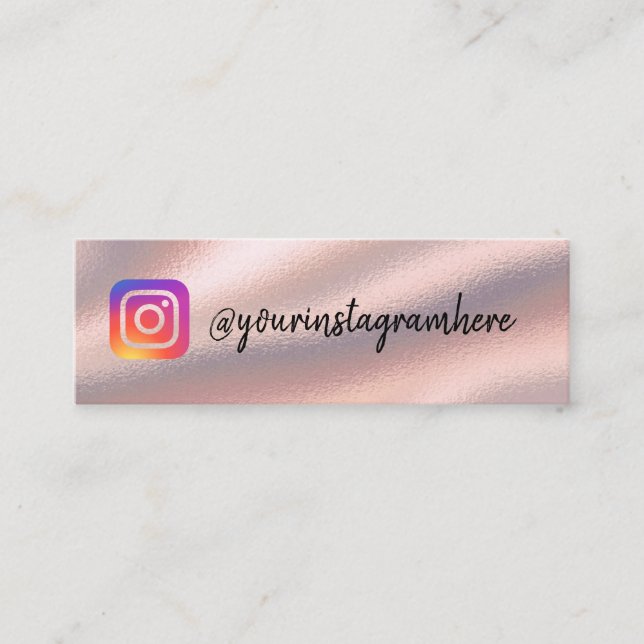 instagram mini visitkort (Framsida)