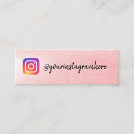 instagram mini visitkort