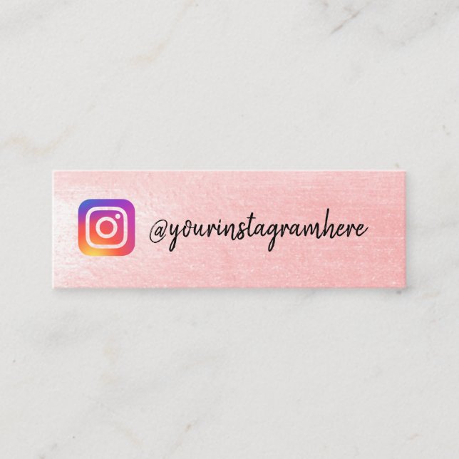 instagram mini visitkort (Framsida)
