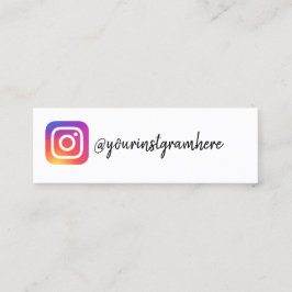 instagram mini visitkort